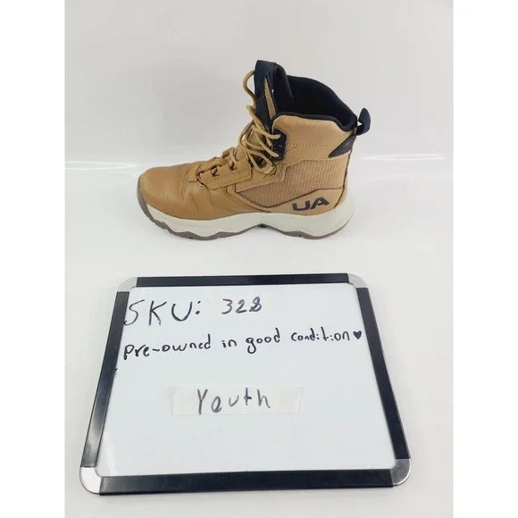 Under Armour  Hiking Boots, Youth Size 5 Youth, Tan - Picture 8 of 8